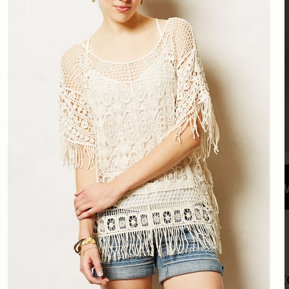 Anthropologie Tops - NWT Angel of the North Sayulita Crochet Top XS/S